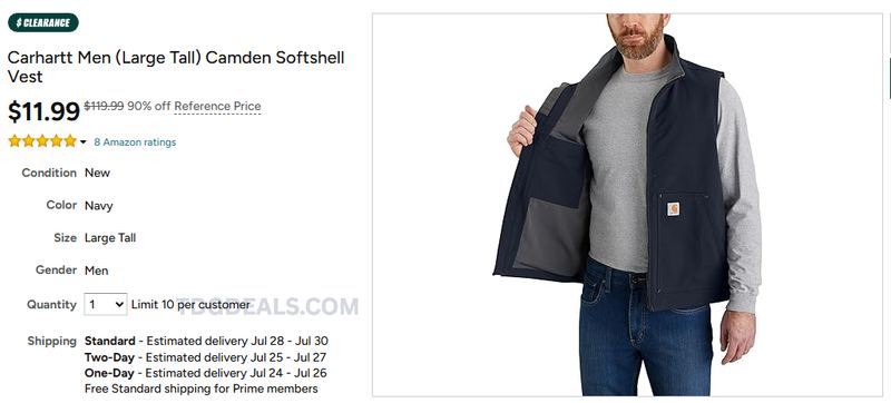 CLEARANCE: CARHARTT VEST $11.99 🦺