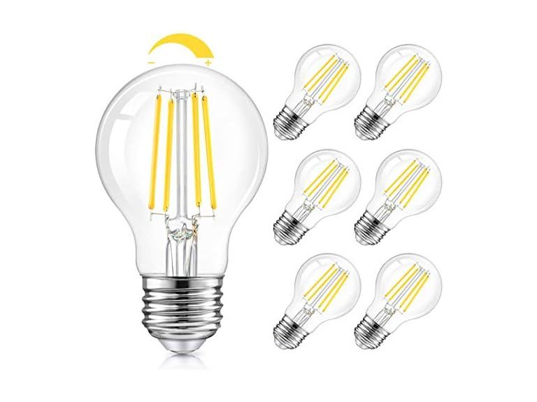 73% OFF: TOBUSA 6 Pack A19 Edison Bulbs 5000K