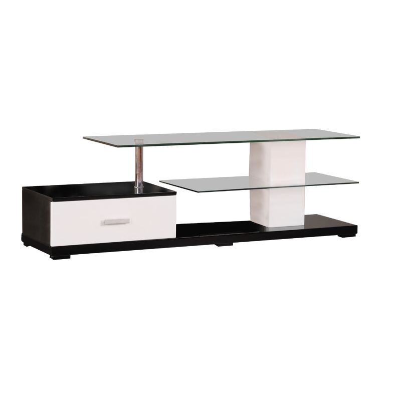 Manhattan Lane - Affable TV Stand - White & Black