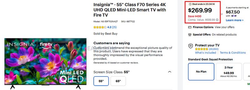 QLED MINI-LED UNDER $270 💥