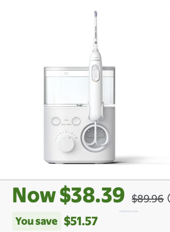 $89.96 PHILIPS SONICARE POWER FLOSSER 3000 FOR $38.39