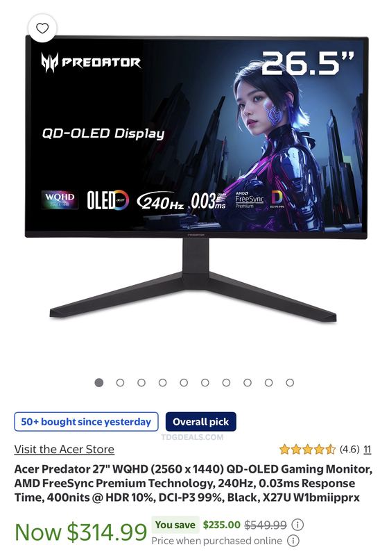 OLED gaming monitor deal!