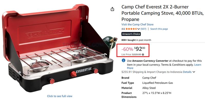 CAMP CHEF STOVE DEAL – ONLY $92 💥