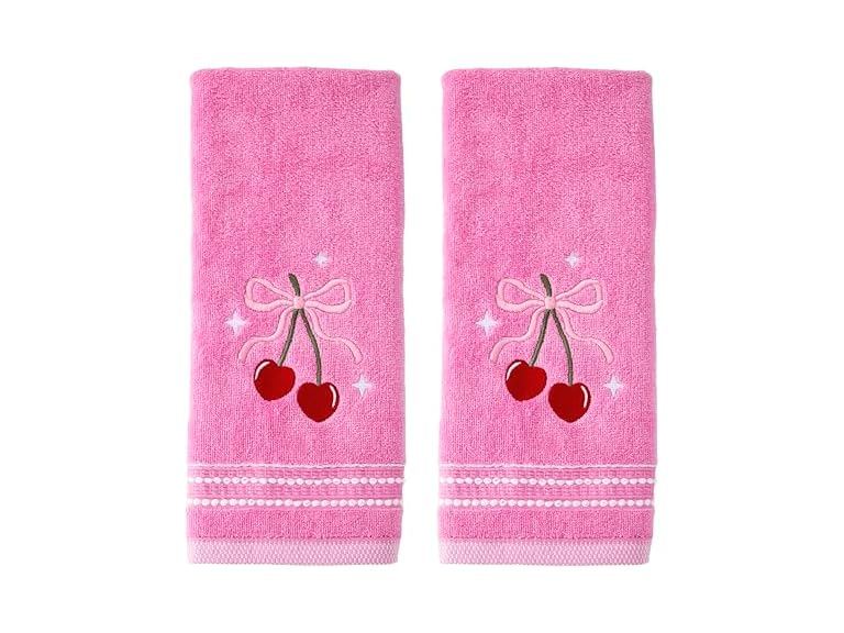 SKL Home Valentine's Day Cherry Hearts 100% Cotton