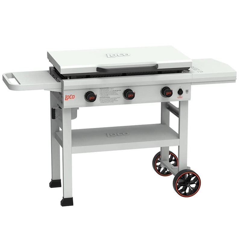 LOCO - 36 in. 3-Burner Classic SmartTemp Propane Flat Top Grill/Griddle in Chalk Finish