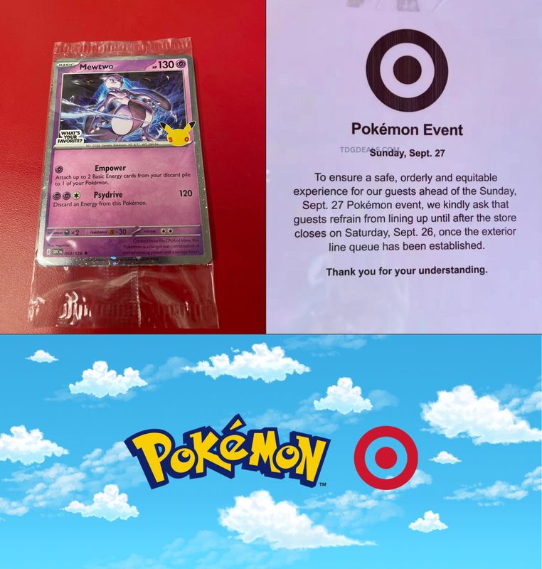 TOMORROW AT TARGET IS THE POKÉMON 30TH EVENT 🎯