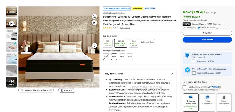 QUEEN HYBRID MATTRESS DEAL