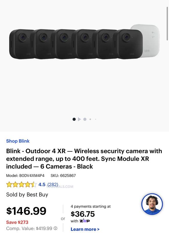 BLINK 6-CAMERA SECURITY SYSTEM DEAL