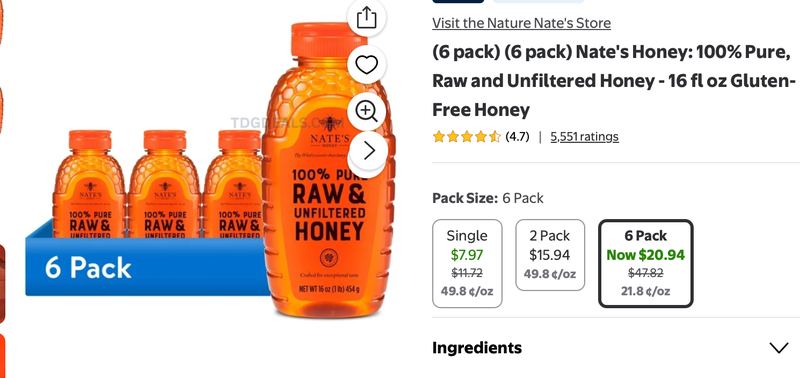 WALMART DEAL ON HONEY
