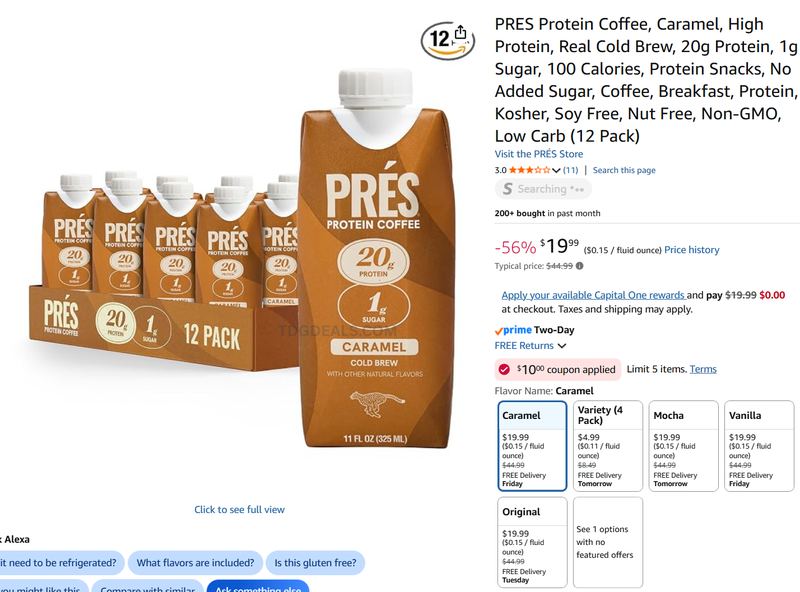 PRÉS PROTEIN COFFEE DEAL ☕