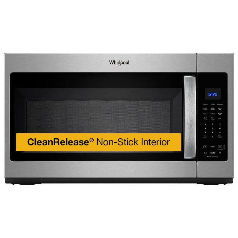 Whirlpool - 1.9 cu. ft. Over the Range Microwave in Fingerprint Resistant Stainless Steel with Sensor Cooking