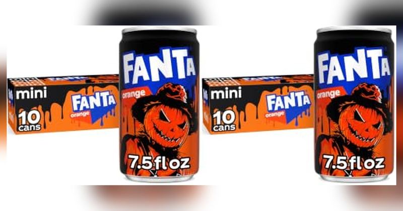 $8.27 - RESTOCKED - FANTA ORANGE HALLOWEEN MINI CANS 20-PACK