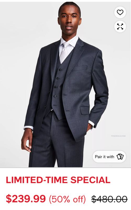 FULL MICHAEL KORS SUIT FOR $340 AT MACY'S