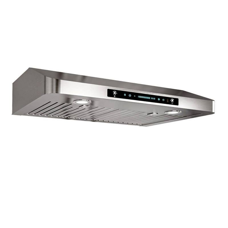 Airmeet - 30 in. 900 CFM Ducted Under Cabinet Gesture Control Range Hood in Stainless Steel with 2 LED Lights