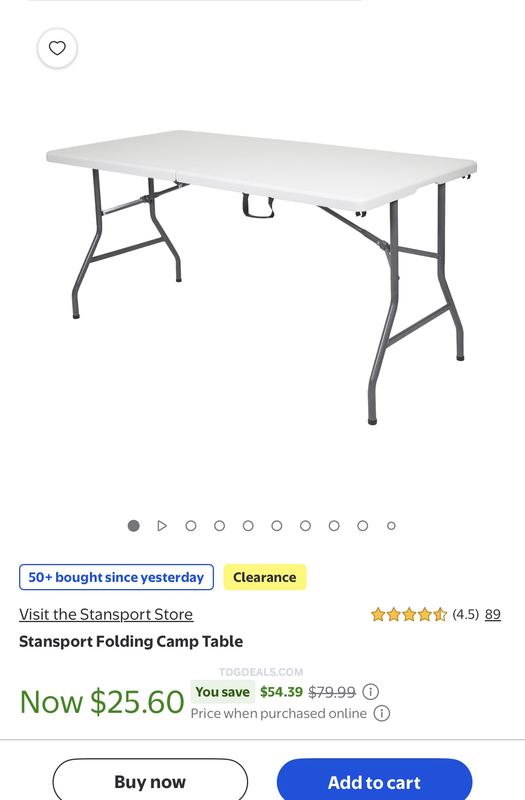 Stansport Folding Camp Table