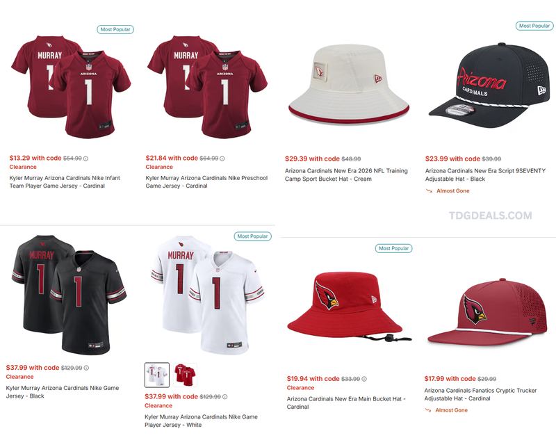 🚨 ARIZONA CARDINALS SALE!