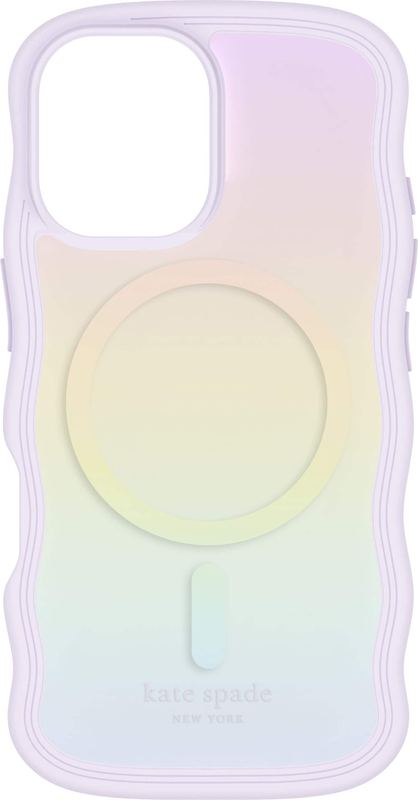 kate spade new york - Wavy Case with MagSafe for Apple iPhone 16 - Opal Iridescent