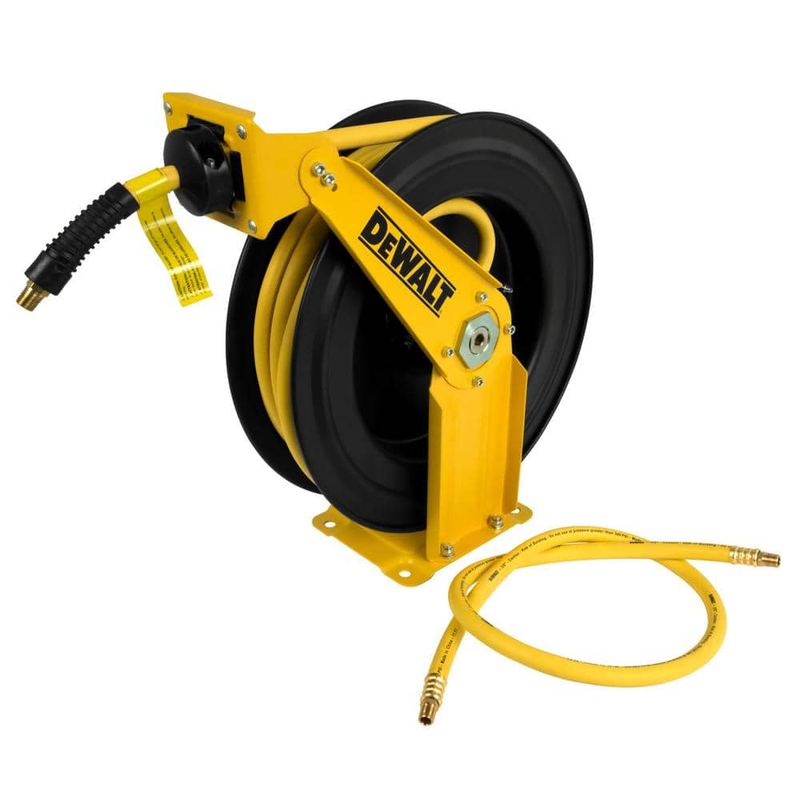 DEWALT - 3/8 in. x 50 ft. Double Arm Auto Retracting Air Hose Reel