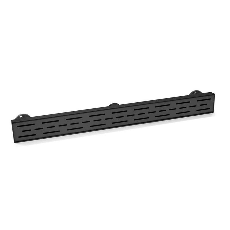 BWE - 36 in. Linear Shower Drain Stainless Steel Shower Floor Drain with Hair Strainer and Leveling Feet in Matte Black