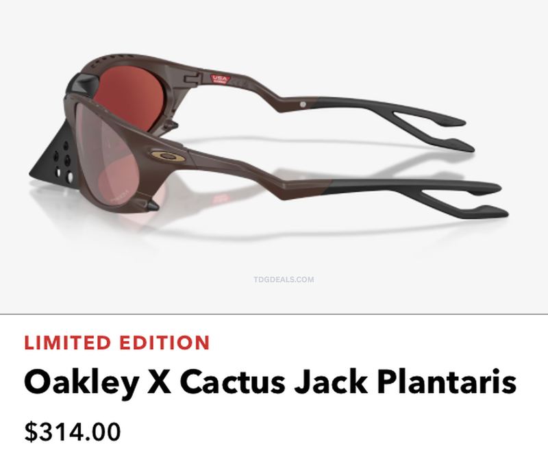 IN STOCK $314 🚨 OAKLEY X CACTUS JACK PLANTARIS SUNGLASSES