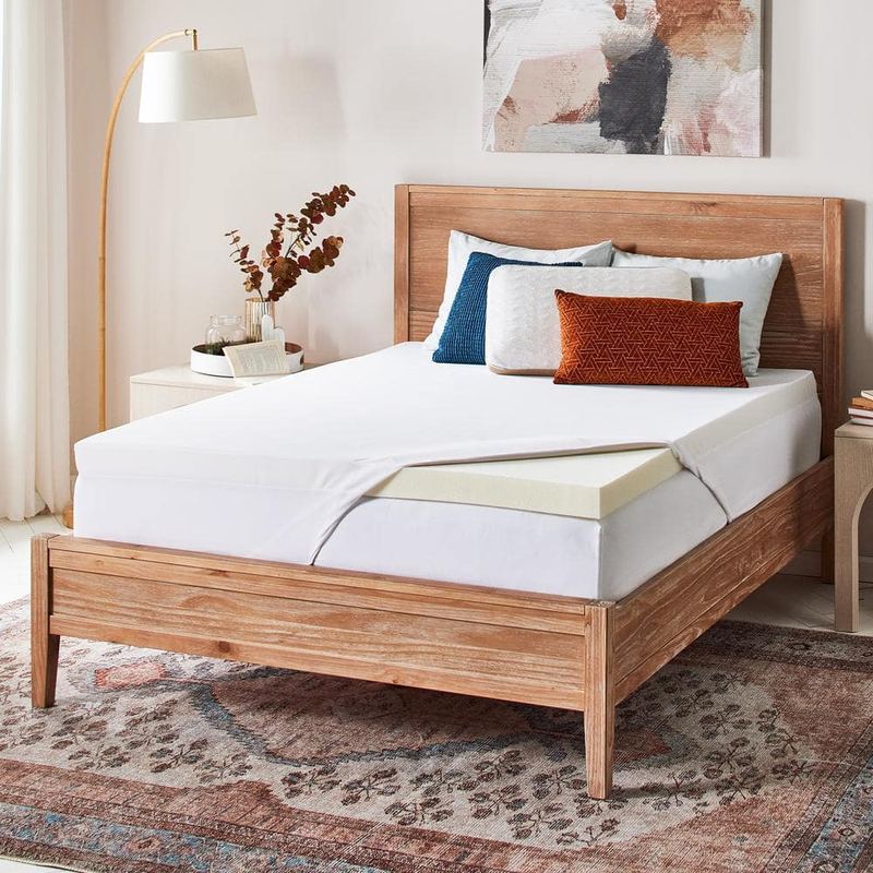 Serta - Align and Revive 3 in. King Memory Foam Mattress Topper