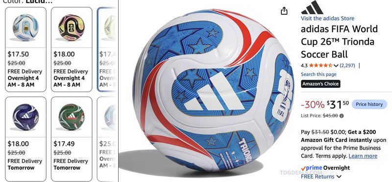 TRIONDA SOCCER BALL ON SALE AT AMAZON ⚽🚨