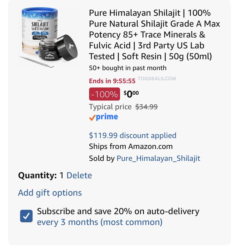 🚨 FREE Shilajit Resin 👀