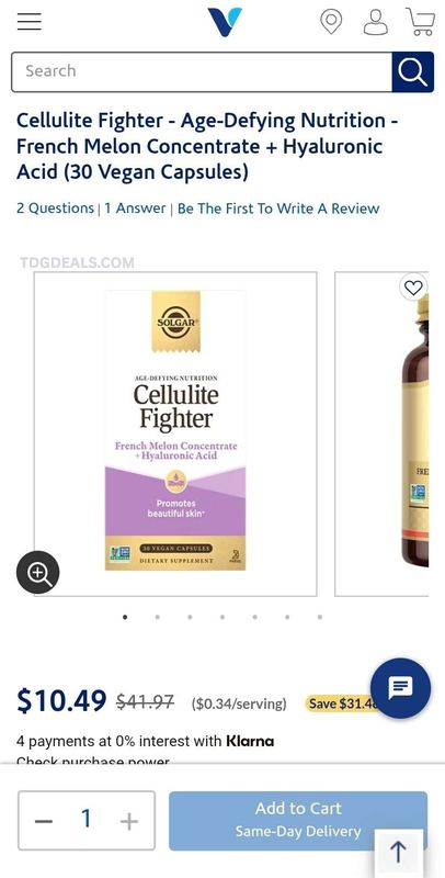 🔥 75% OFF SOLGAR CELLULITE FIGHTER 🔥