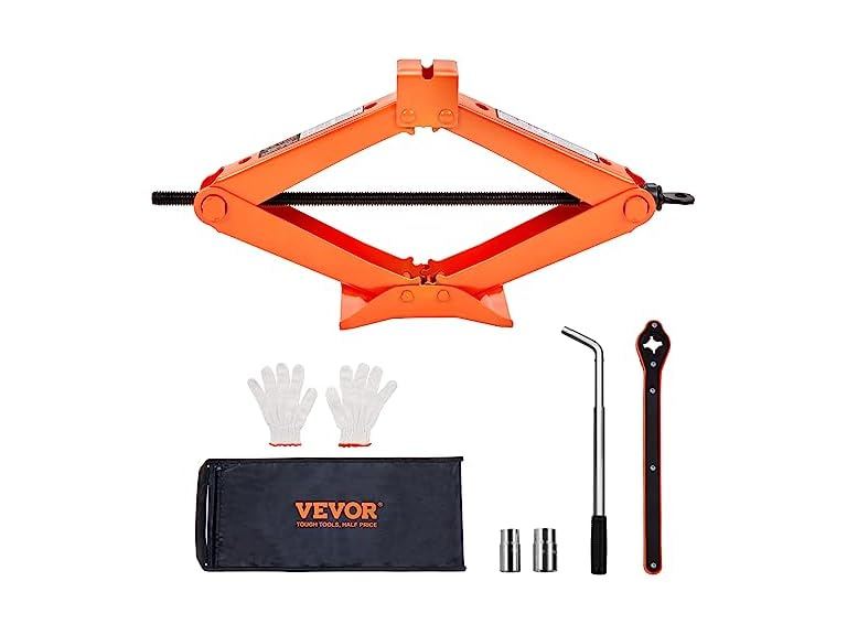 Scissor Jack, 2.5 Ton/5512 lbs Scissor Car Jack