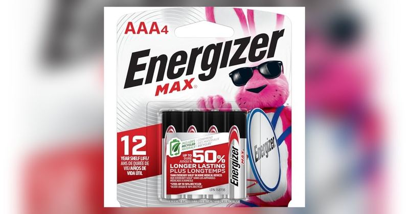 $2.29 Energizer MAX AAA Batteries (4-Pack)