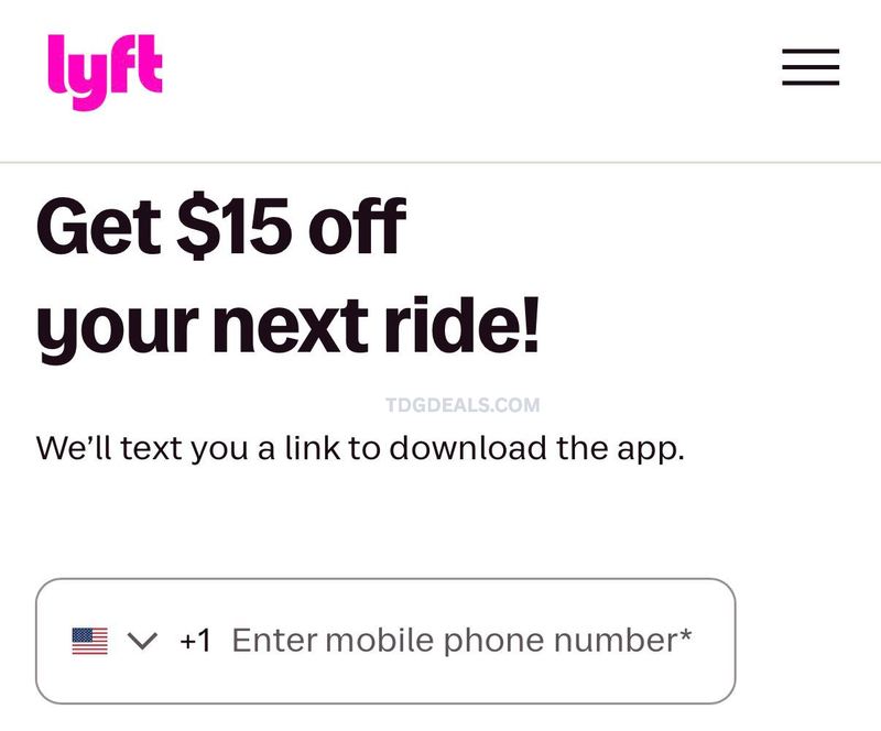 FREE $15 LYFT RIDE CREDIT