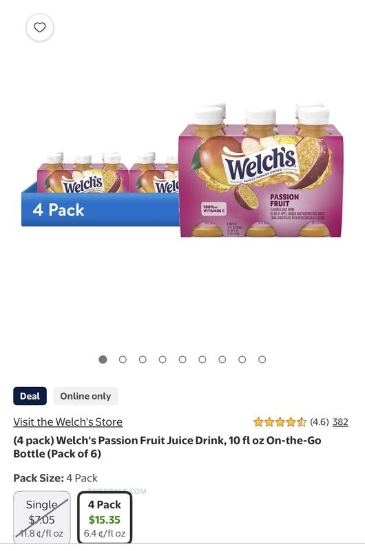 WELCH’S PASSION FRUIT JUICE STOCK-UP DEAL 🍹