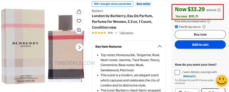 77% OFF BURBERRY PERFUME 🌸