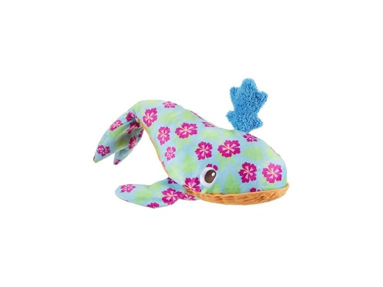 BarkBox Hawaiian Humpbark Whale Dog Toy