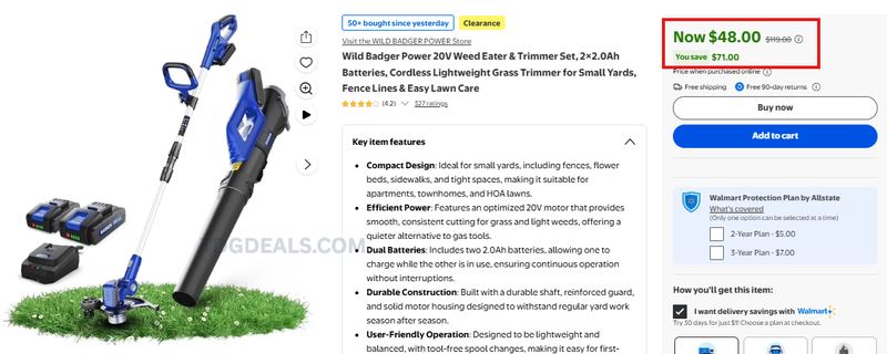 YARD TOOL COMBO FOR $48 ⚡