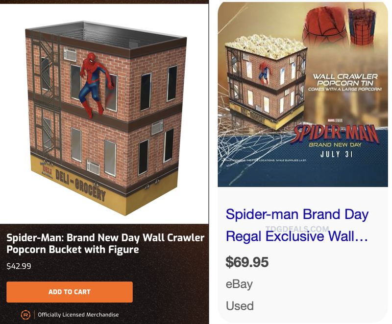 REGAL SPIDER-MAN BUCKET LIVE 🍿