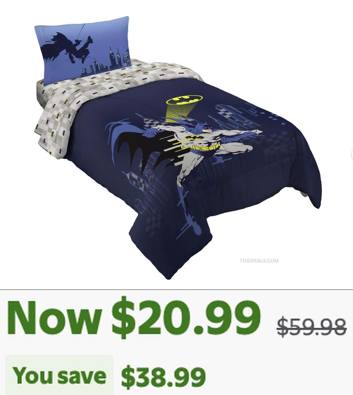 $59.98 BATMAN BED IN A BAG SET FOR $20.99