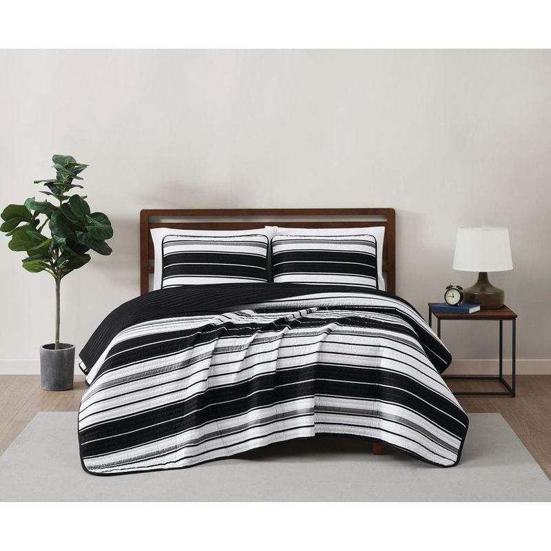 Truly Soft - Brentwood Stripe Twin/Twin XL 2 Piece Mulitcolor Microfiber Quilt Set