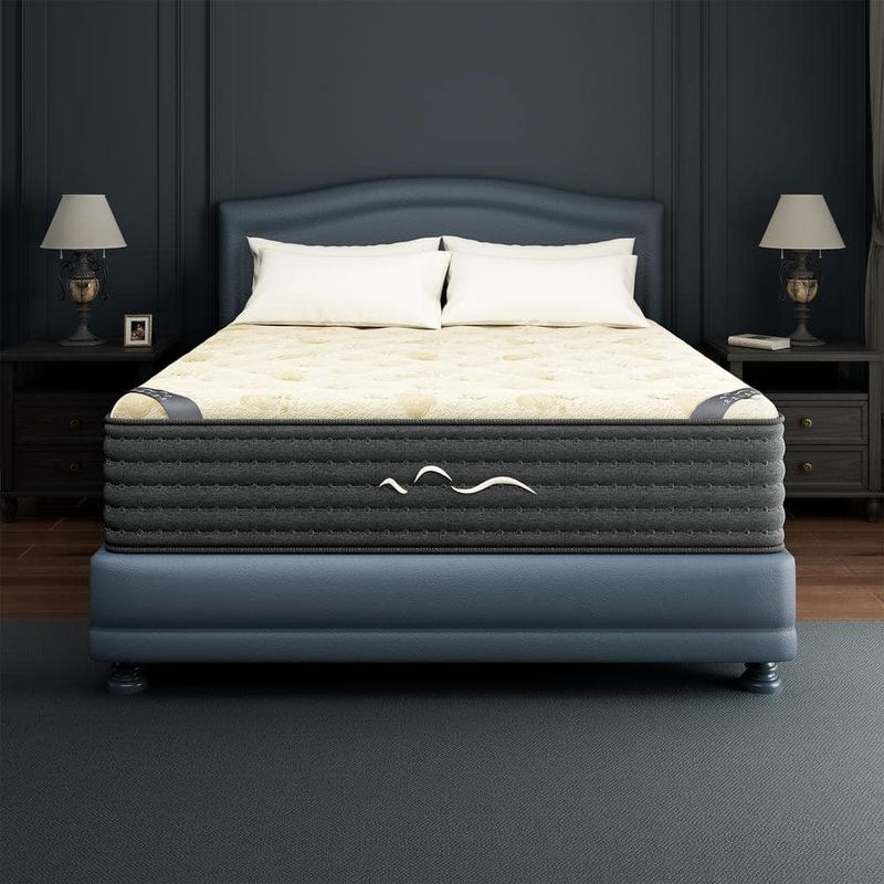 Babo Care - Twin Firm Hybrid Gel Memory Foam 14 in. Tight Top with Cashmere Fabric and Dual-sided Motion Isolation Mattress