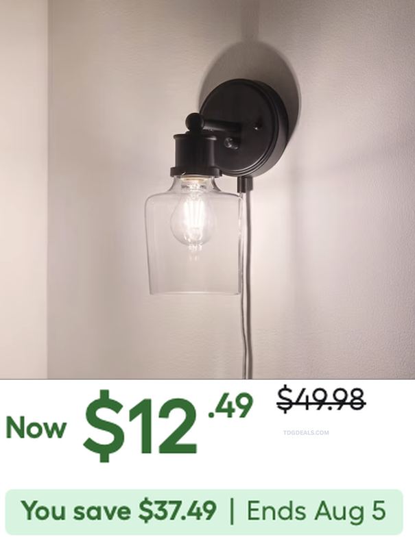 $49.98 WALL SCONCE FOR $12.49??🤔