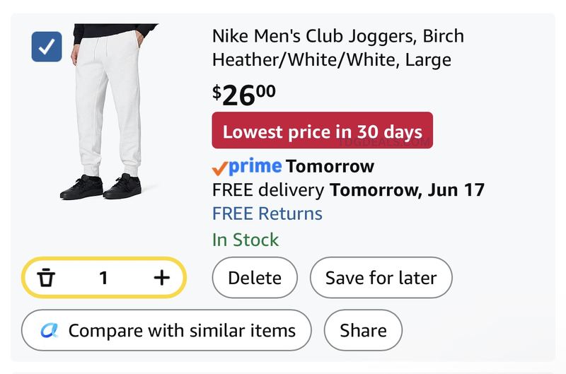 $26 Nike Men’s Club Joggers