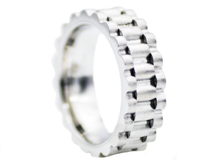73% OFF: Stainless Steel Blue CZ Lion Ring