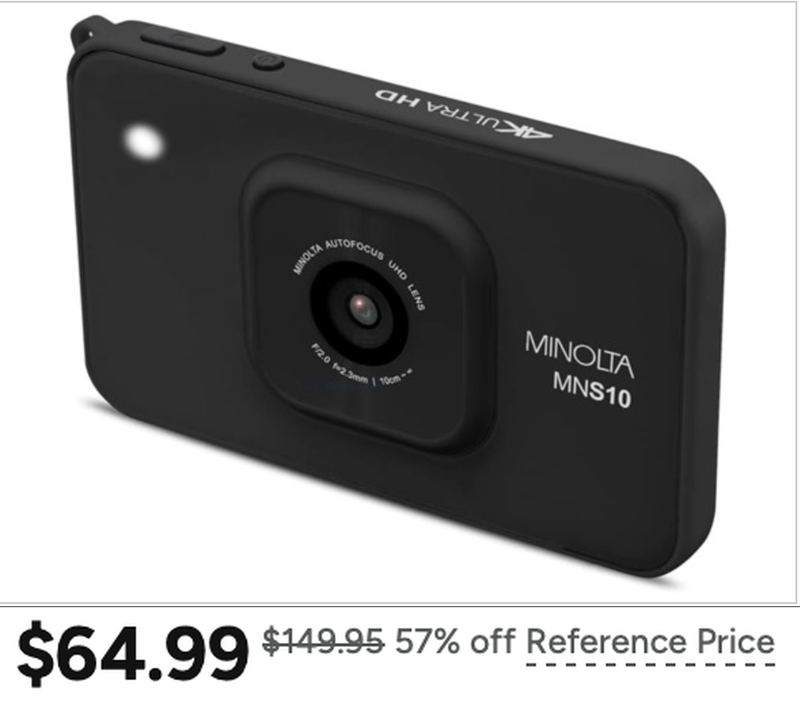 $149.95 MINOLTA 48MP 4K ULTRA SLIM COMPACT CAMERA FOR $64.99