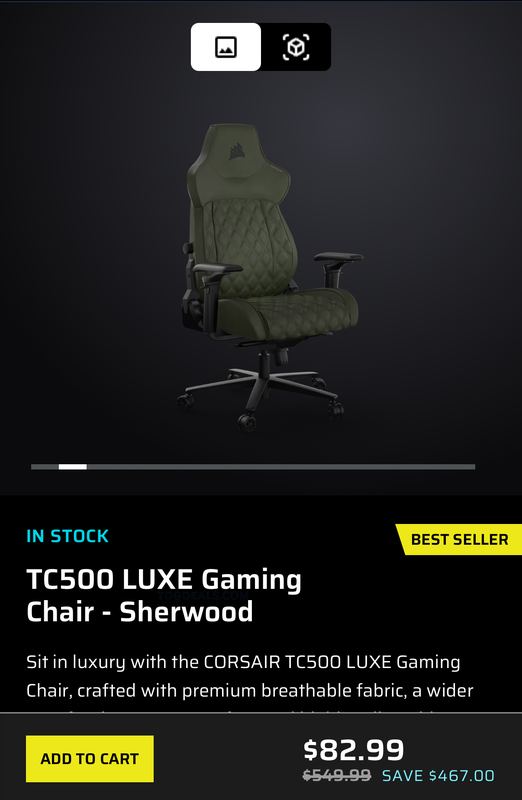 CORSAIR GAMING CHAIR DEAL 🪑