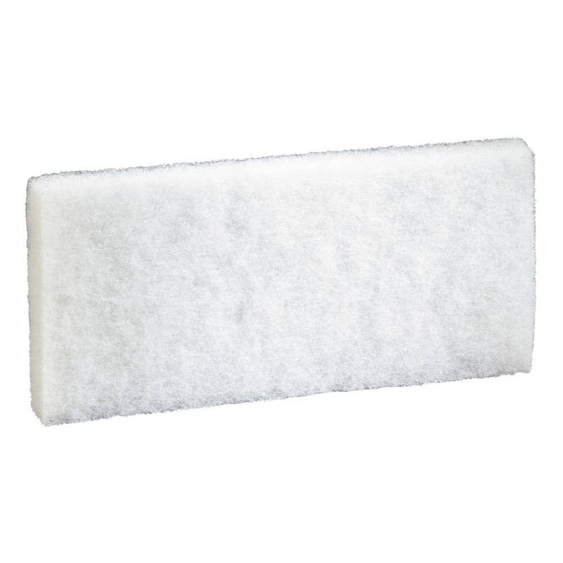 3M - 4.6 in. x 10 in. White Doodlebug Scrub Sponge Pad (5-Pack, 4-Packs-Carton)