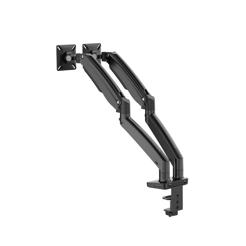 ERGOAV - Dual Monitor Desk Mount with Built-in Hub for Monitors Up to 34 in. and 22 lbs.