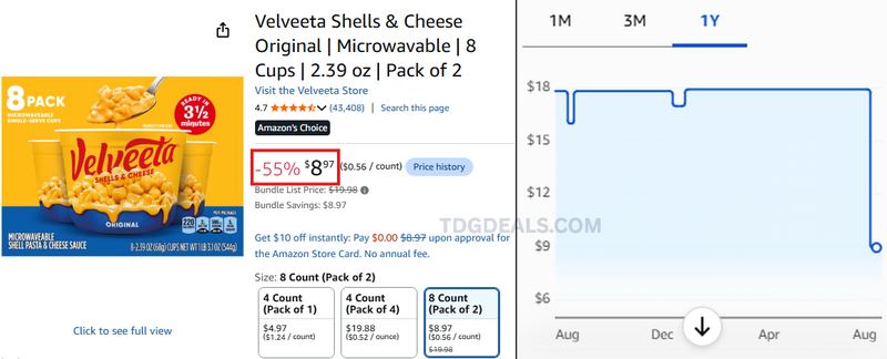 16 VELVEETA CUPS FOR $8.97 🧀