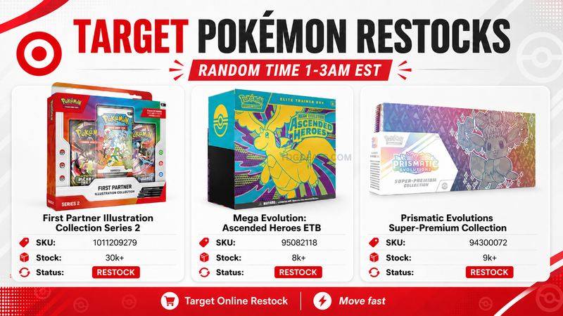 🚨 Target Pokémon Restocks 🚨