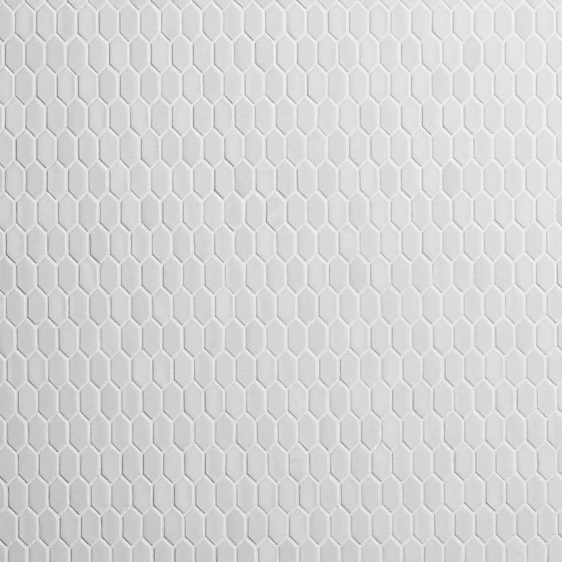Ivy Hill Tile - Glimmer Rain White 11.61 in. x 11.73 in. Polished Glass Wall Mosaic Tile (0.94 sq. ft./Each)
