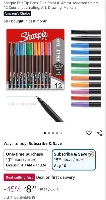 🔥 45% OFF SHARPIE FELT TIP PENS 🔥